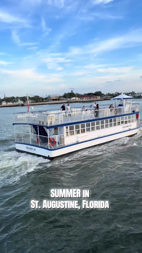 O C White's Seafood & Spirits in St. Augustine showing visit, atmosphere, video by floridashistoriccoast on TikTok