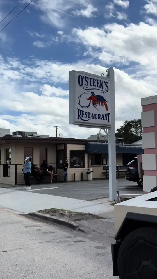 O'Steen's Restaurant in St. Augustine showing review, visit, video by alltheplacesyoulltravel on TikTok