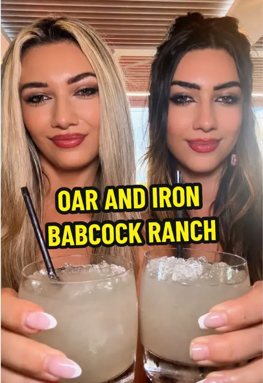 Oar & Iron in Parrish showing review, visit, cocktail, cucumber refresher, dragon lychee, o&i signature, video by twinssellswfl on TikTok