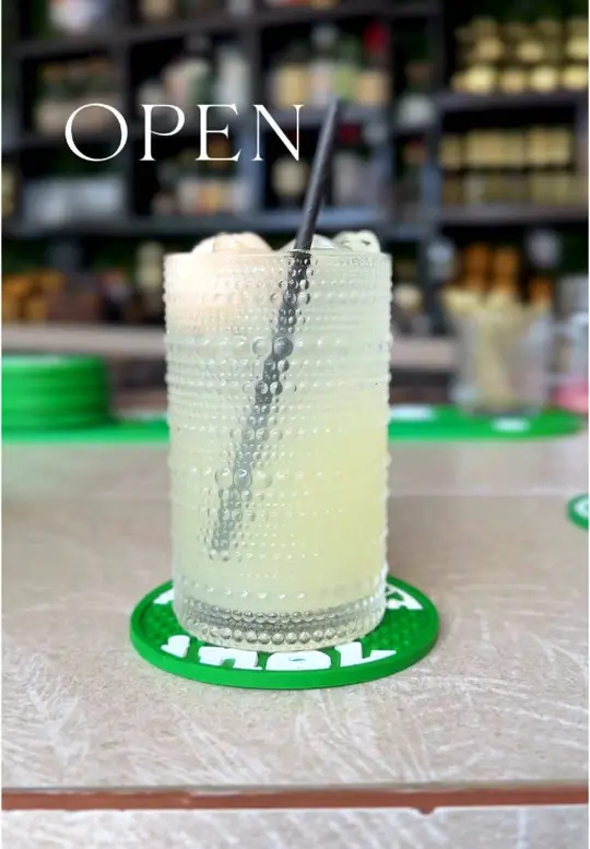 Oasis Bar & Grill in Bay Lake showing announcement, new hours, dinner service, video by dineatoasis on TikTok