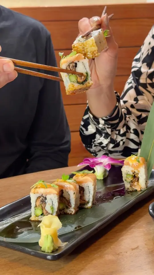 Obba Sushi & More in Miami showing restaurant visit, sushi, video by OBBA Sushi on Facebook