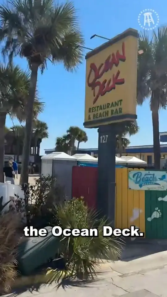 Ocean Deck Restaurant & Beach Bar in Daytona Beach showing drinks, pepsi, video by Barstool Sports on Facebook