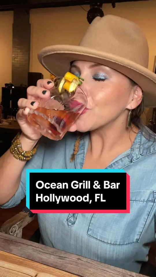 OCEAN GRILL & BAR by HOLLYWOOD BEACH in Hollywood showing visit, mahi-mahi, video by explorewithfunkybacalao on TikTok
