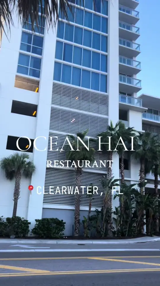 Ocean Hai in Clearwater Beach showing review, food, video by brielleejoycee on TikTok