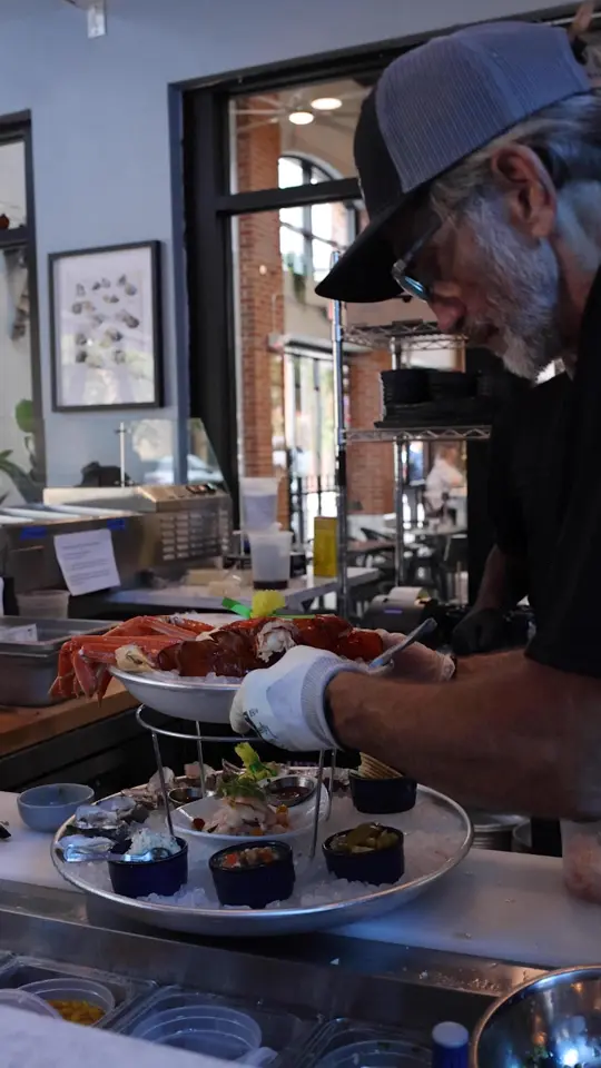  in Florida showing restaurant, oysters, lobster, pink shrimp, cocktails, small plates, video by Ocean Ink Raw Bar on Facebook