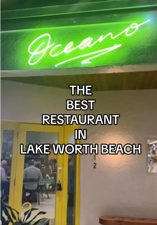 Oceano Kitchen in Lake Worth showing restaurant visit, review, video by kaylie.ann.white on TikTok