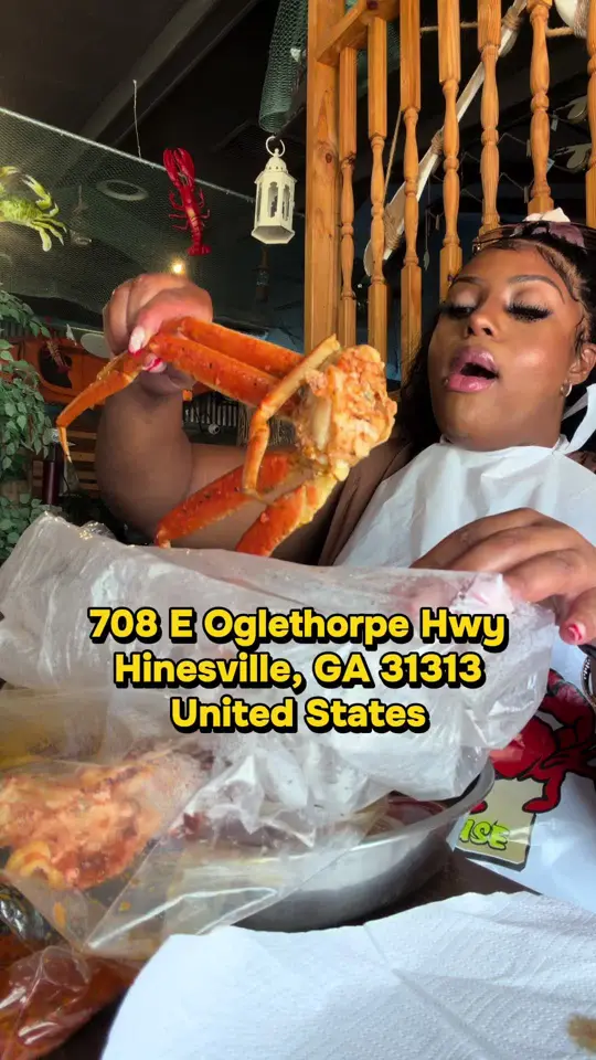 OD Crab House in Hinesville showing review, seafood, video by cristarose39 on TikTok