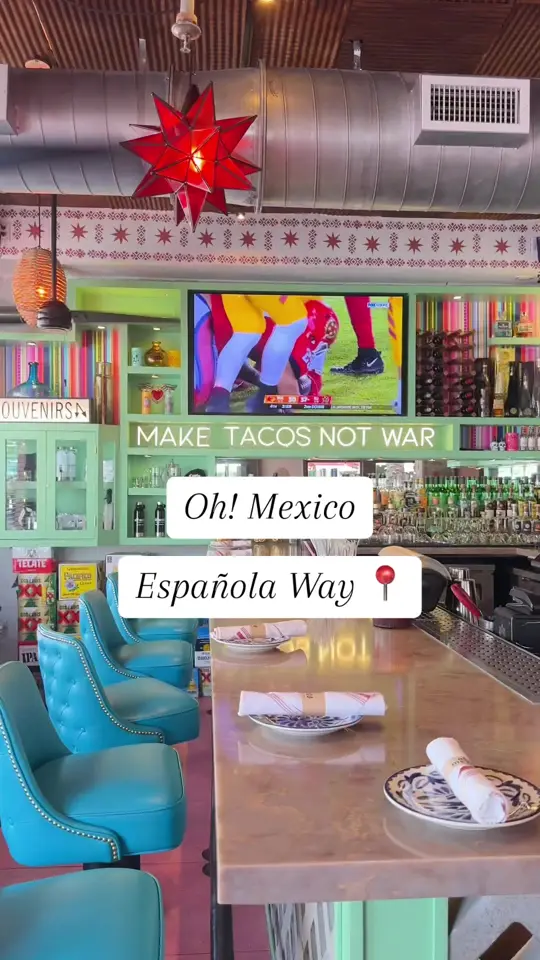 Oh Mexico Lincoln Road in Miami Beach showing mexican food, cocktail, video by miriansandovalt on TikTok