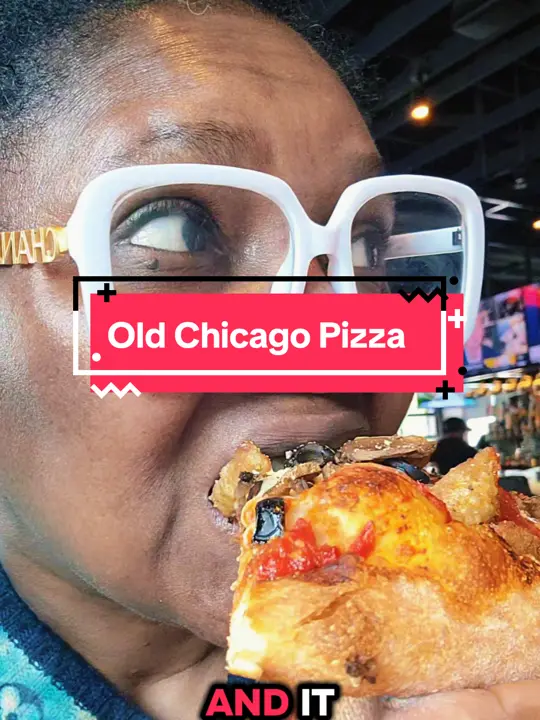 Old Chicago Pizza + Taproom in Columbus showing pizza, $10.99 special, video by gigi.stigrm.7 on TikTok