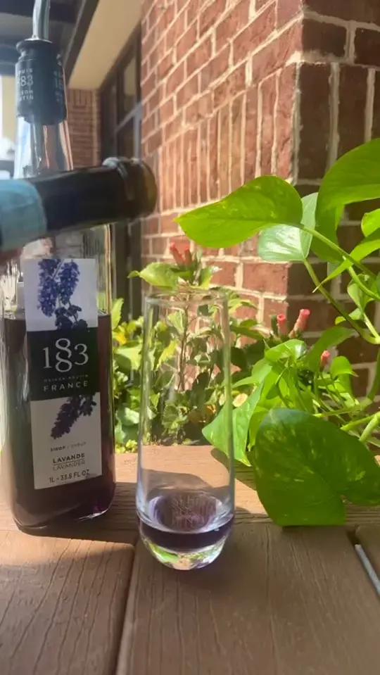 Old Country Place in Canton showing drink, lavender mimosa, video by Old Country Place BBQ & BAR on Facebook