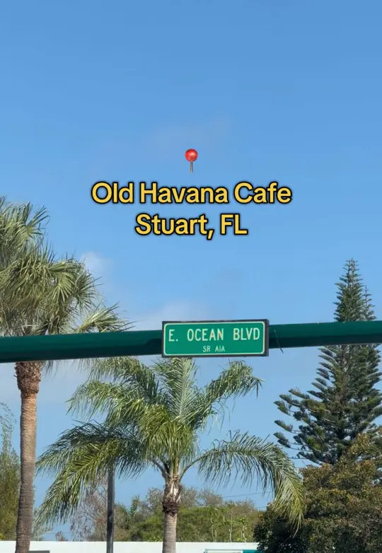 Old Havana Cafe in Stuart showing visit, restaurant, video by k_laurenn on TikTok