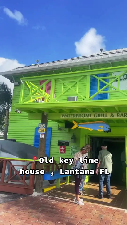 Old Key Lime House in Lantana showing restaurant, visit, video by itsfabfoodie on TikTok