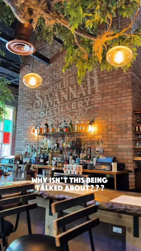 Old Savannah Distillery Restaurant in Savannah showing visit, atmosphere, video by Samantha in Savannah on Facebook