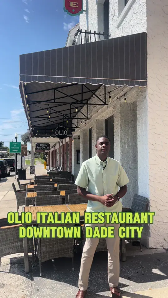 Olio in Dade City showing cocktail, dade city margarita / food, lamb lunch special / bread, video by smilton3rd on TikTok