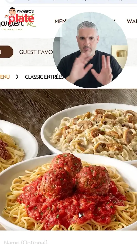 Olive Garden Italian Restaurant in Sebring showing review, menu items, video by Vincenzo's Plate on Facebook