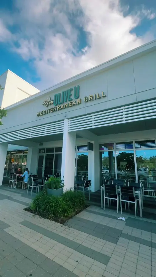 Olive U Mediterranean Grill Uptown in Boca Raton showing food, olive u, video by oliveugrill on TikTok