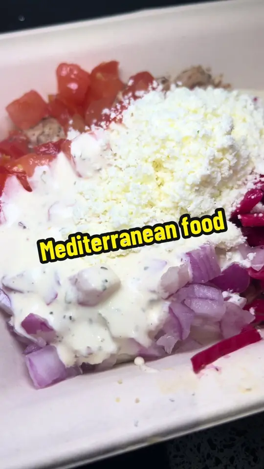 Olive U Mediterranean Grill Wellington in Wellington showing review, visit, hummus bowl, video by palmbeachtourguide on TikTok
