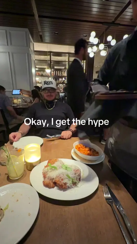 OLIVIA in Tampa showing food, chicken parm, video by jarilenis on TikTok