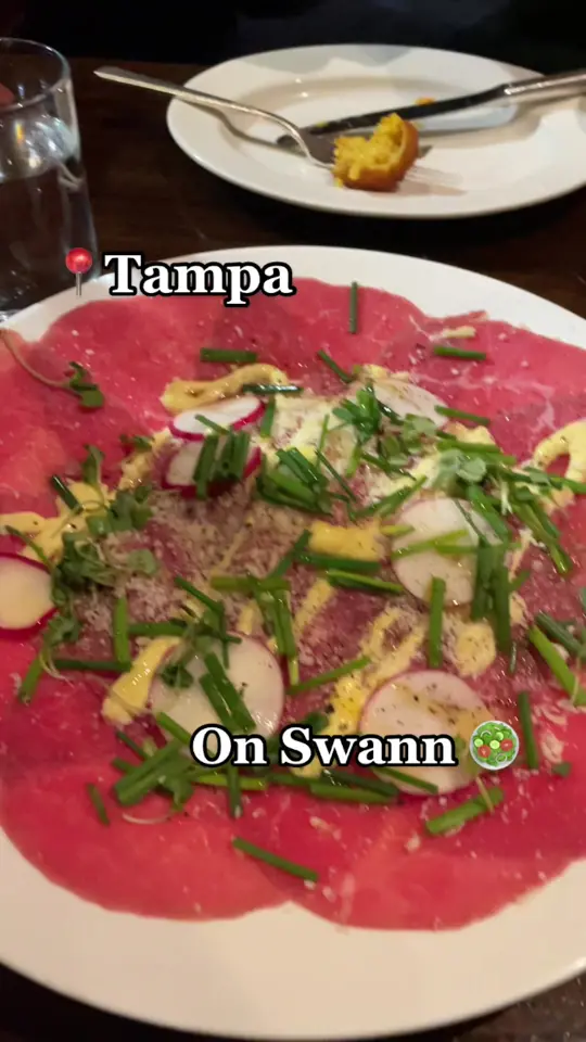 On Swann in Tampa showing restaurant visit, food, drinks, video by foodpeopleluv on TikTok