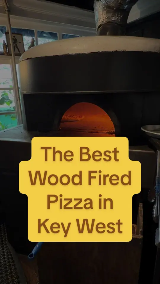 Onlywood Pizzeria Trattoria in Key West showing review, pizza, cedar salad, video by keywestshawn on TikTok