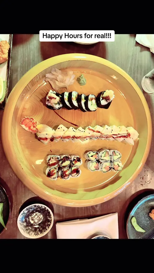 Ootoya Sushi Lounge in Orlando showing food, sushi sashimi, appetizer, drinks, sake, wine, whisky, signature drinks, video by zayaroo730 on TikTok