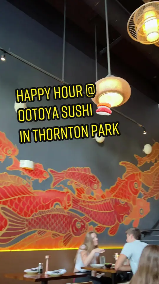 Ootoya Sushi Lounge in Orlando showing happy hour, sushi, video by orlando.foodiez on TikTok