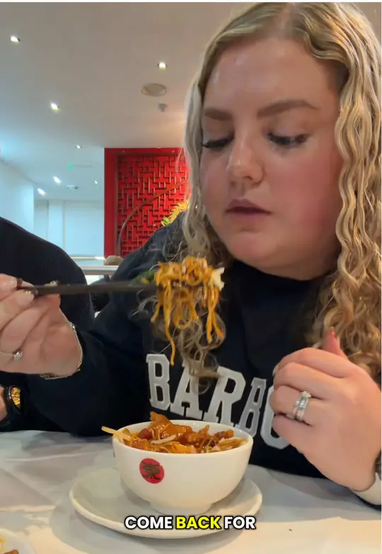 Oriental Garden in Loganville showing review, chinese food, video by curlyscooking on TikTok