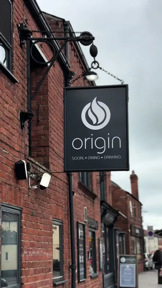 Origin Craft Beer & Pizza Cafe in Sarasota showing bar, restaurant, small plates, pizzas, roast dinner, video by originnorthalleron on TikTok