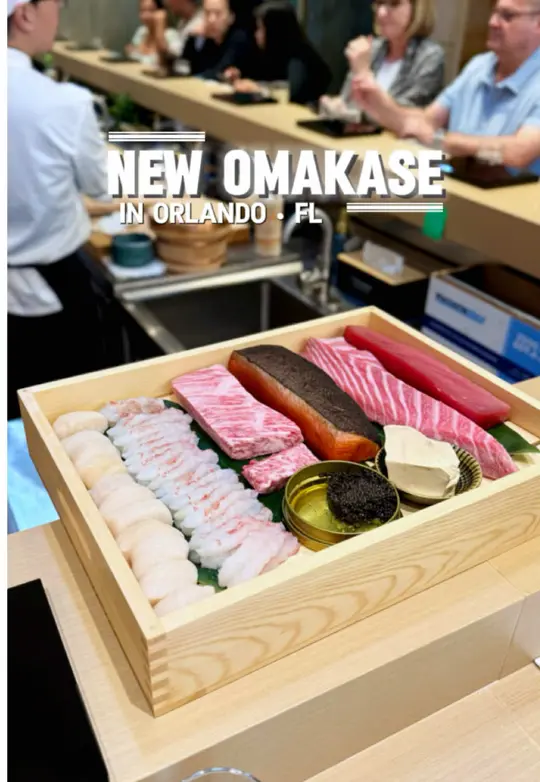Orlando Fuji Sushi in Orlando showing omakase, sushi, anniversary celebration, video by denalovesfood on TikTok