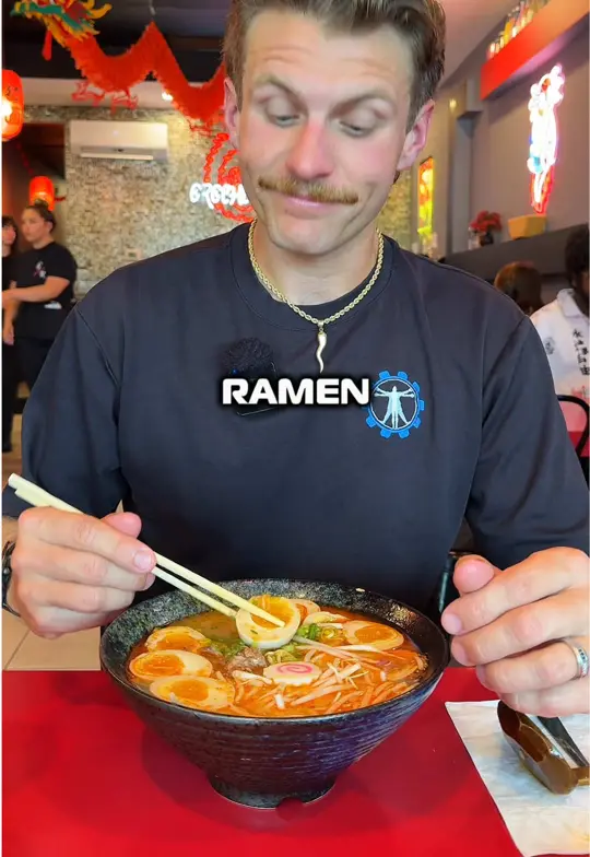 Orochi Ramen in Clermont showing review, oxtail ramen, video by beentherefitness on TikTok