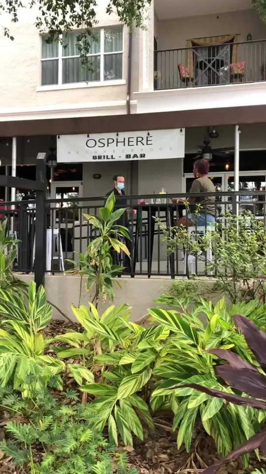 Osphere Kitchen and Bar in Orlando showing brunch, mimosa, live music, lake view, video by Osphere on Facebook