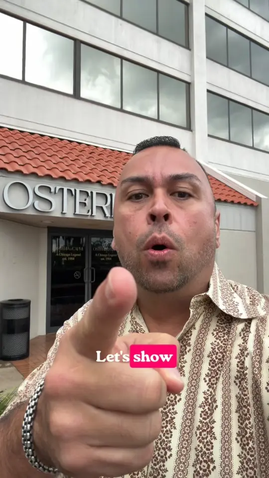 Osteria by Capri in West Palm Beach showing review, visit, video by Alex Ordoñez PA on Facebook