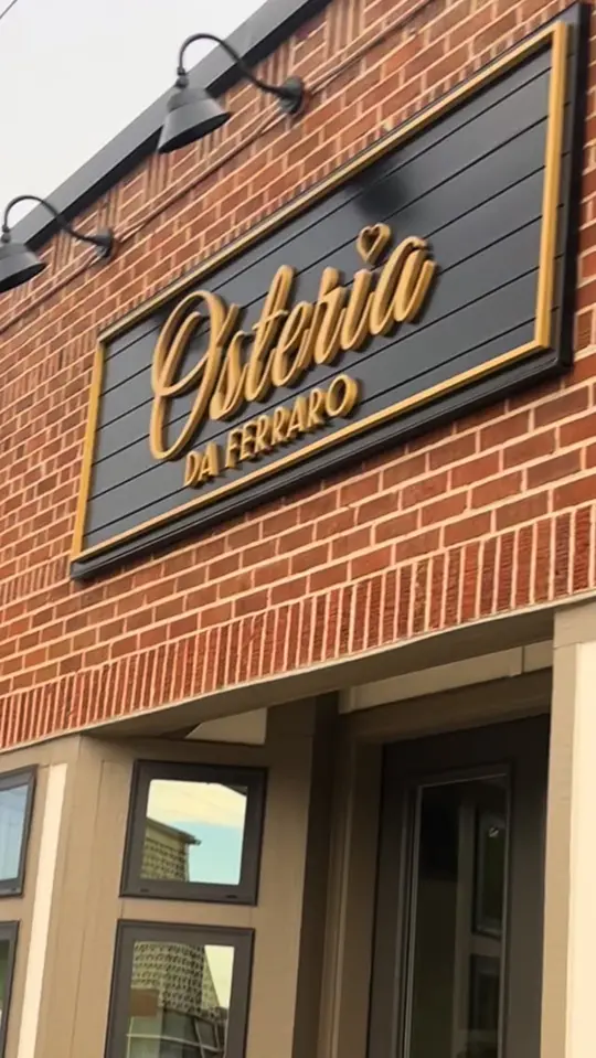 OSTERIA DA FERRARO in Hiawassee showing review, visit, handmade pasta, imported ingredients, wine list, tiramisu, video by The Overlook Nook on Facebook
