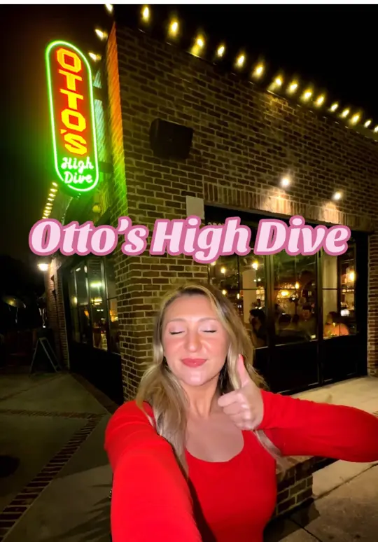 Otto's High Dive in Orlando showing review, craft cocktail, video by samanthalongton on TikTok