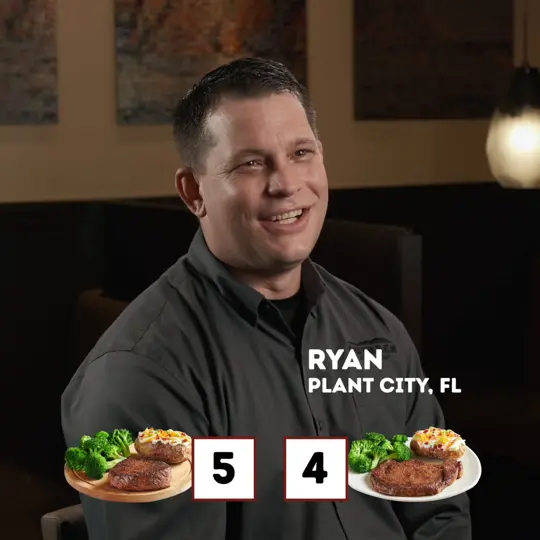 Outback Steakhouse in Clermont showing food, sirloin steak / food, ribeye steak, video by Outback Steakhouse on Facebook
