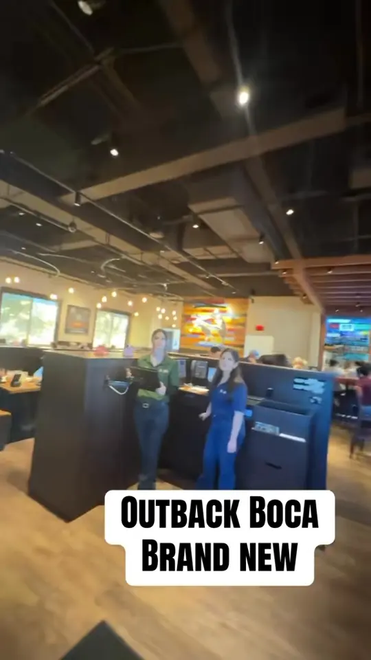 Outback Steakhouse-Delray Beach in Delray Beach showing restaurant, steakhouse, food, video by BocaElise BocaElise on Facebook