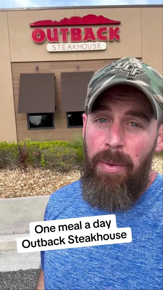 Outback Steakhouse in Melbourne showing visit, meal, video by ifwithryan on TikTok
