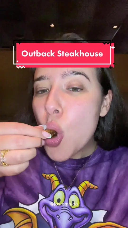 Outback Steakhouse in Orange Park showing food, bloomin onion, video by josiemaida on TikTok
