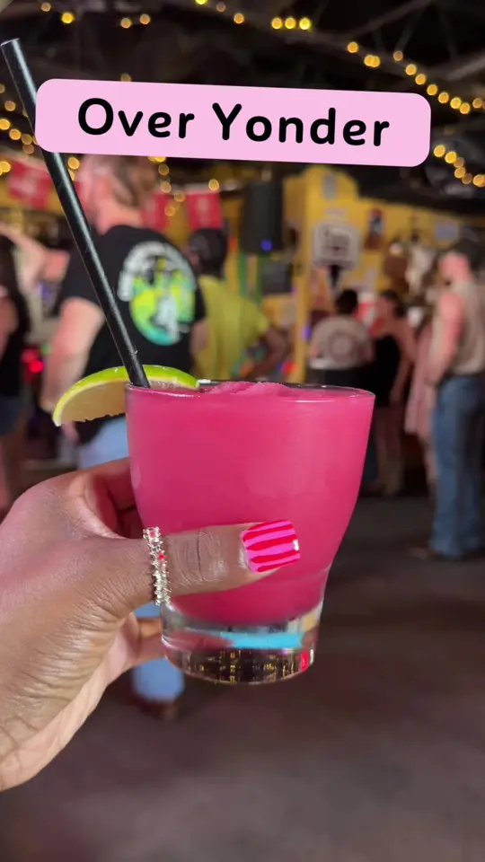 Over Yonder in Savannah showing review, burger, line dancing, western/texas-style line dancing, customer service, vibe, video by j.chantel on TikTok