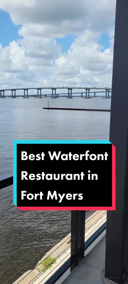 Oxbow Bar & Grill in Fort Myers showing review, visit, waterfront views, casual environment, video by orlandofamilyfun on TikTok