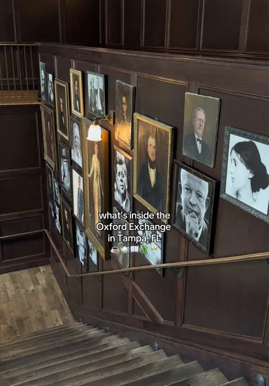 Oxford Exchange in Tampa showing visit, atmosphere, video by margentaxo on TikTok