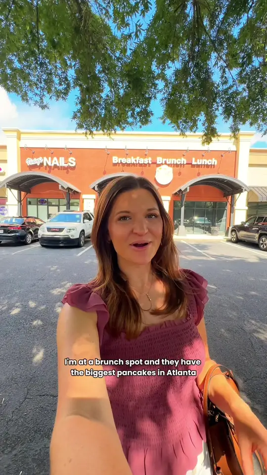 Oy! in Atlanta showing pancakes, restaurant visit, video by atlpeachyeats_ on TikTok