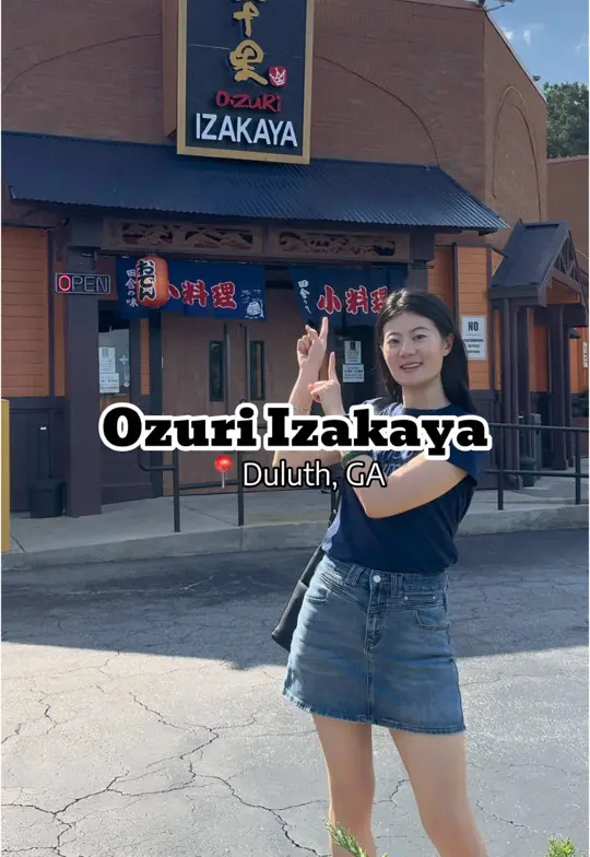 Ozuri Izakaya in Duluth showing izakaya, japanese comfort food, late-night dining, cozy vibes, video by atlanta_foodyyyyy on TikTok