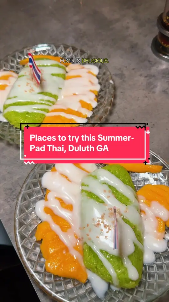 Pad Thai Duluth in Duluth showing review, pad thai, seafood, mango sticky rice, video by atlantafoodies on TikTok