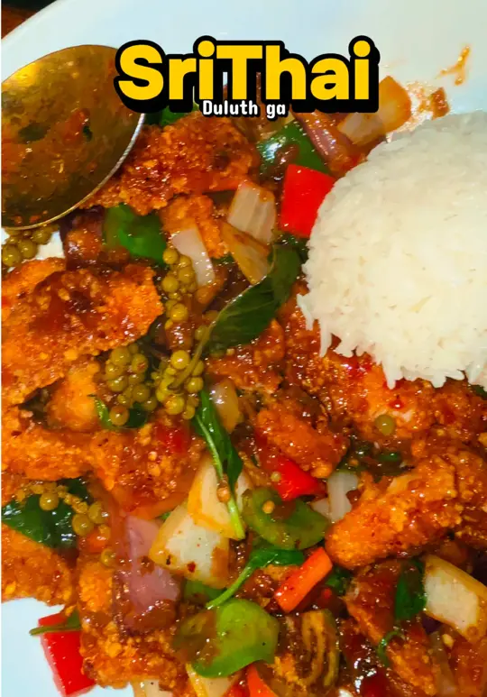 Pad Thai Duluth in Duluth showing food, spicy basil thai fried rice, pad thai, video by hotspotplugatl on TikTok