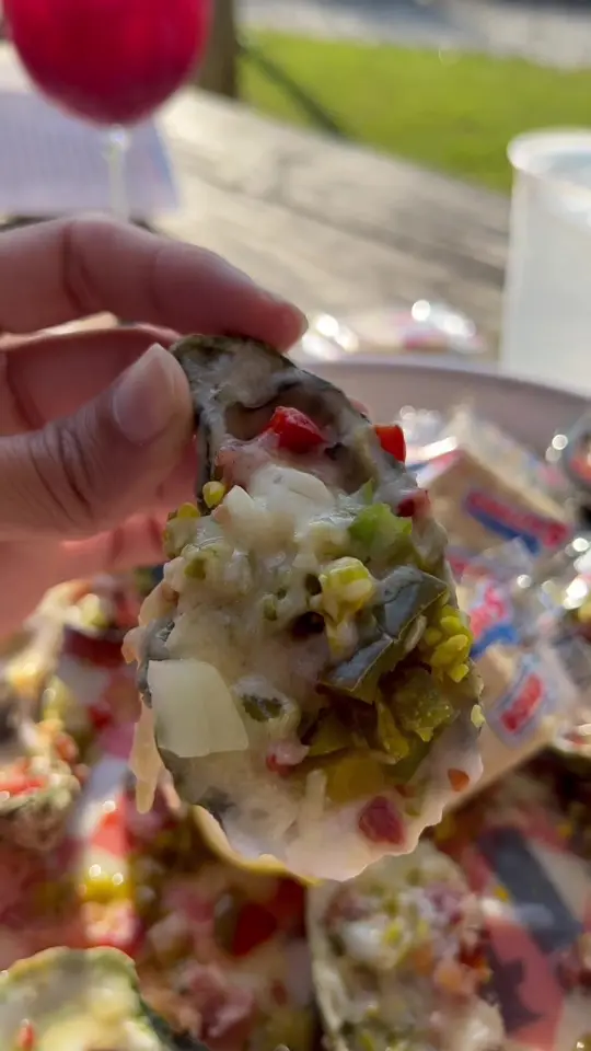Paddy's Raw Bar in St George Island showing visit, oyster, shrimp, crab, video by grubgod_ on TikTok