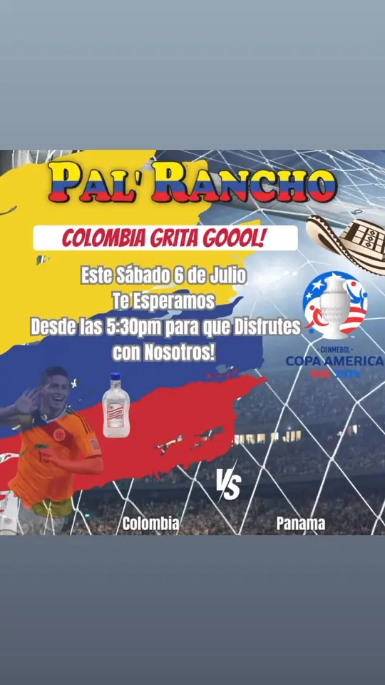 Pal Rancho in Coral Springs showing sports event, soccer match, bar atmosphere, cocktail menu, video by Pal' Rancho I on Facebook