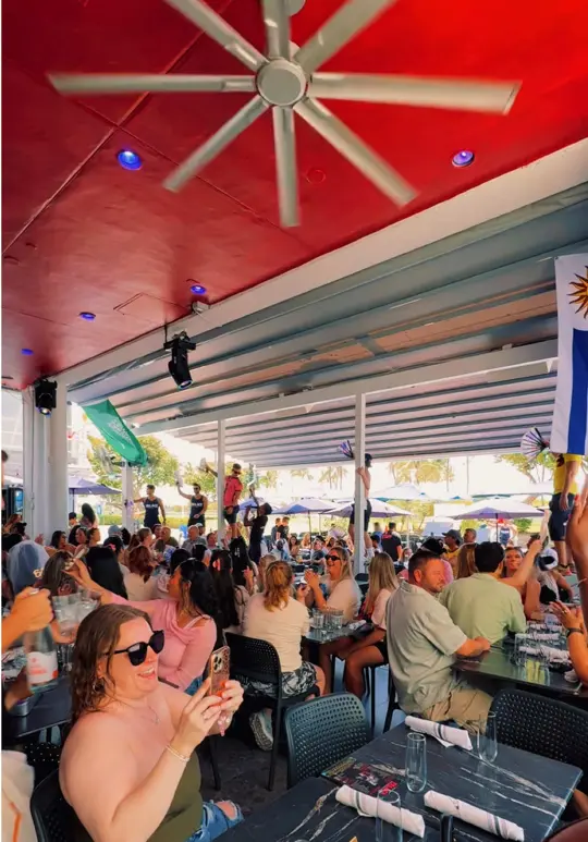 Palace Bar & Restaurant in Miami Beach showing brunch, reservation, video by palacesobe on TikTok