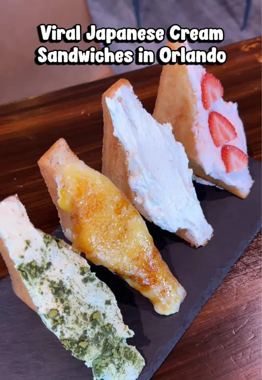 Palm Beach Meats Orlando in Orlando showing food, fried japanese cream stuffed sandos, video by cheatdayorlando on TikTok