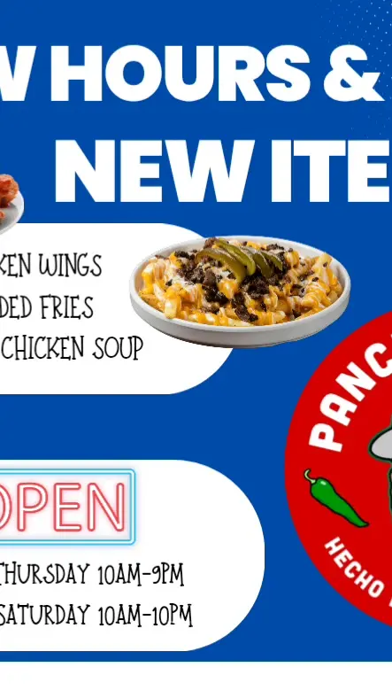 Pancho's Grill in Leesburg showing food, menu items, video by Pancho's Grill on Facebook